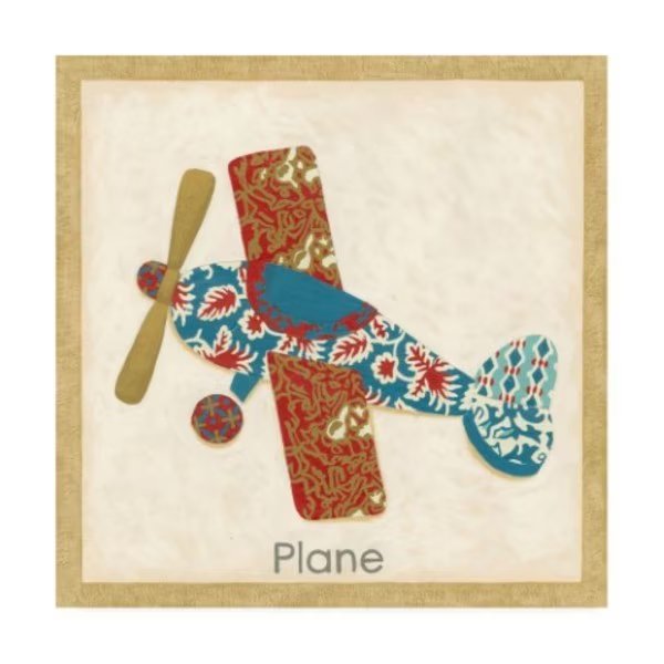 Chariklia Zarris 'Patchwork Transportation III' Canvas Art, 18x18, Trademark Fine Art, Mfr#: WAG16306-C1818GG